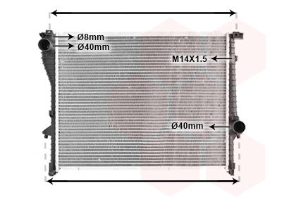 VAN WEZEL Radiaator,mootorijahutus 06002222